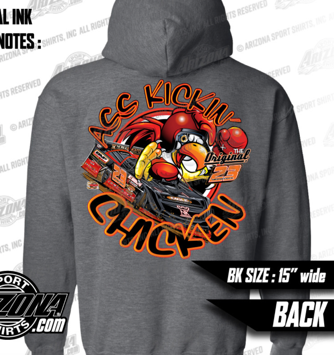 #23 ASS KICKIN CHICKEN Hoodie
